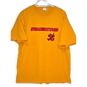 State College Team Mustard Graphic T-Shirt| Port & Company Men Size XL | Yellow